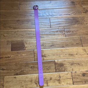 WHBM Purple Snakeskin Belt Sz S